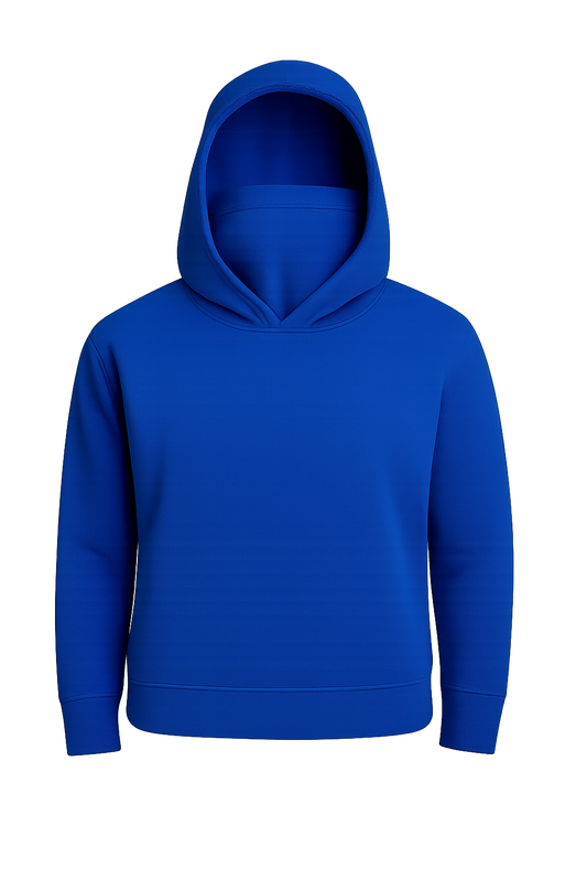 SUDADERA AZUL MULTIFUNCIONAL CON GORRO Y PASAMONTAÑAS INCLUIDO