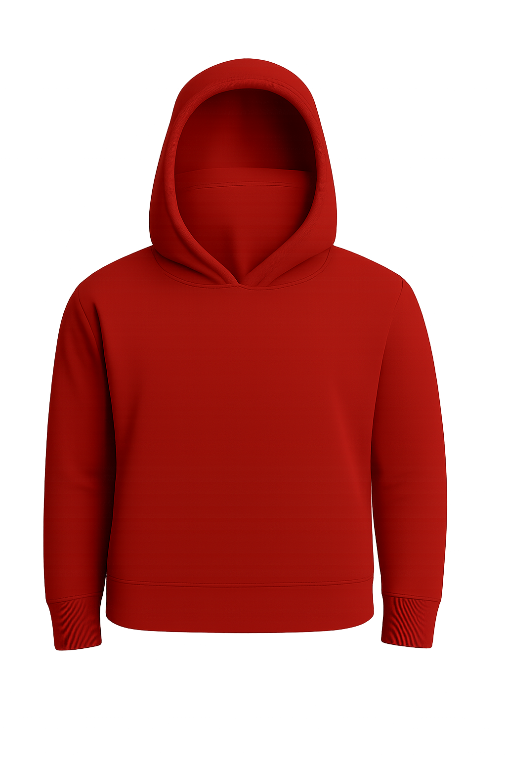 SUDADERA ROJA MULTIFUNCIONAL CON GORRO Y PASAMONTAÑAS INCLUIDO