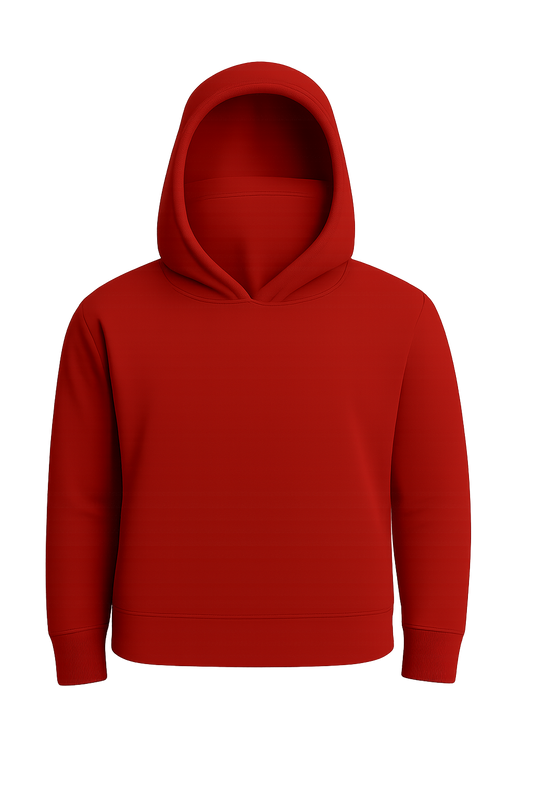 SUDADERA ROJA MULTIFUNCIONAL CON GORRO Y PASAMONTAÑAS INCLUIDO